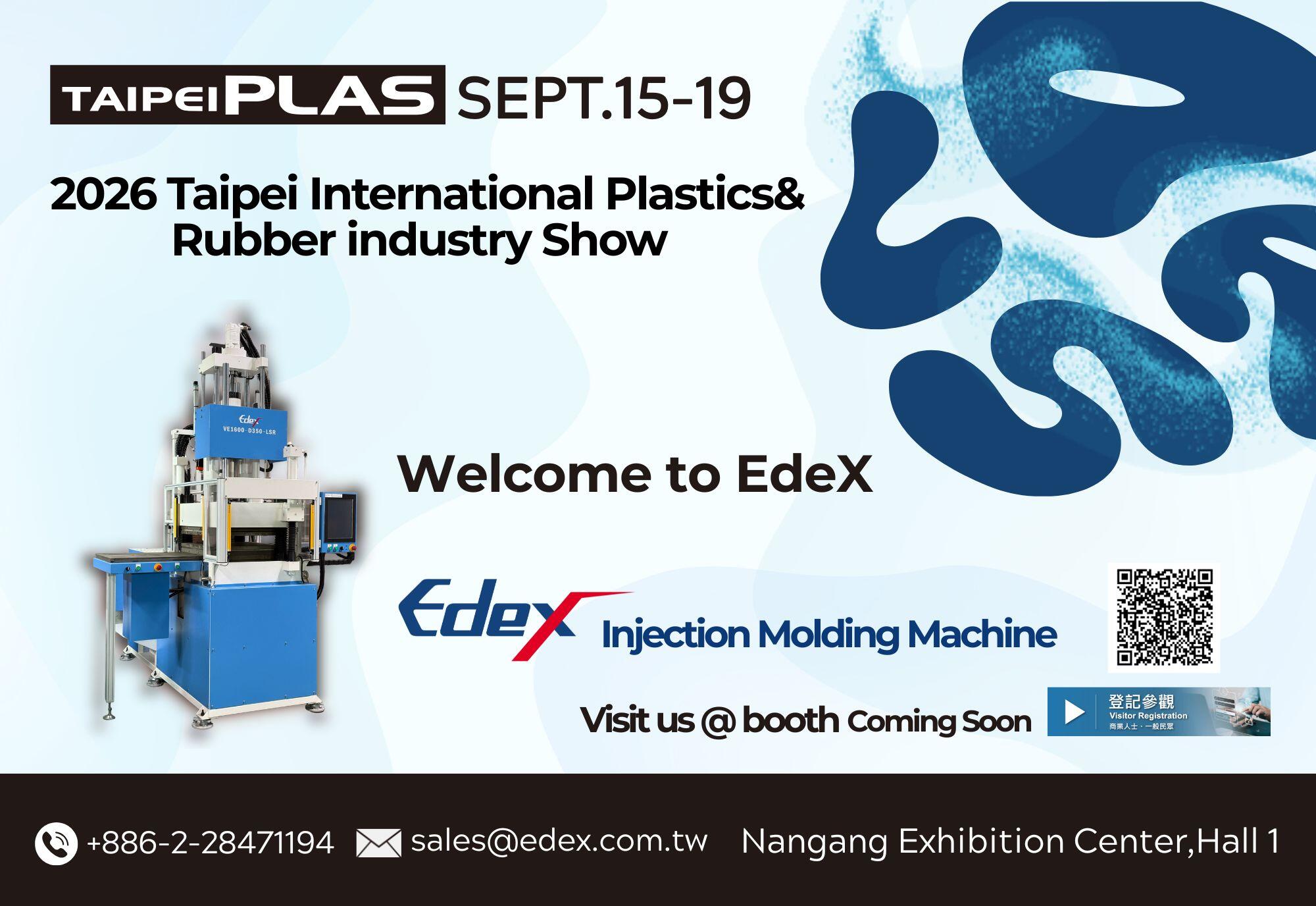 TaipeiPLAS 2026 - EdeX Precision Micro-Molding Vertical Injection Machine